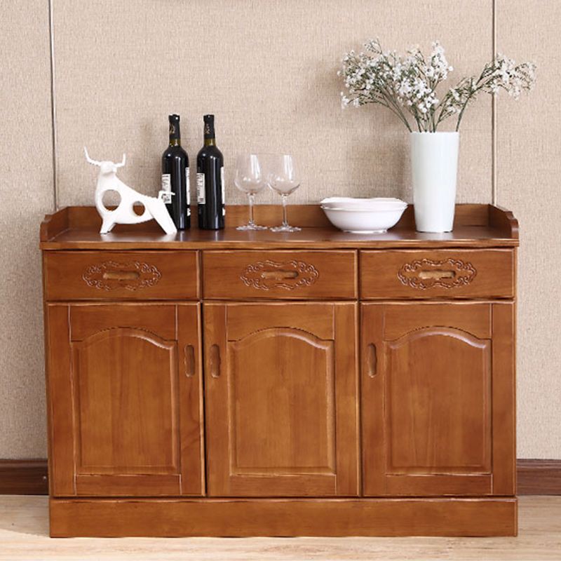 Modern Style Solid Wood Sideboard Table Kitchen Sideboard with Door