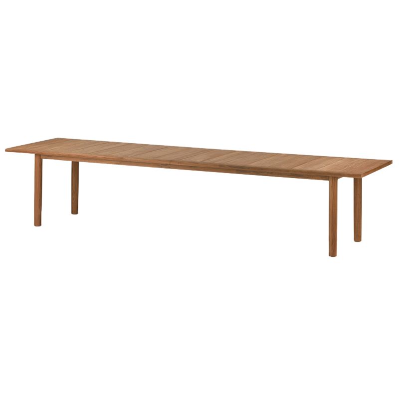 Solid Wood Top Patio Table Contemporary Patio Table with 4 Legs