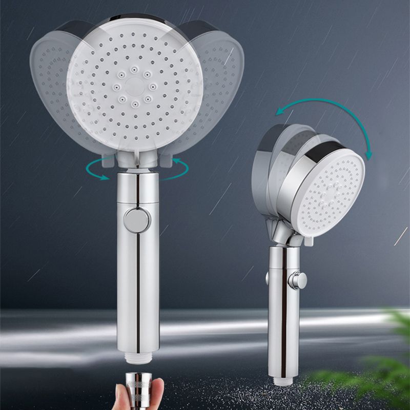 3 Sprays Shower Head Adjustable Spray Pattern Swivel Handheld Shower Head