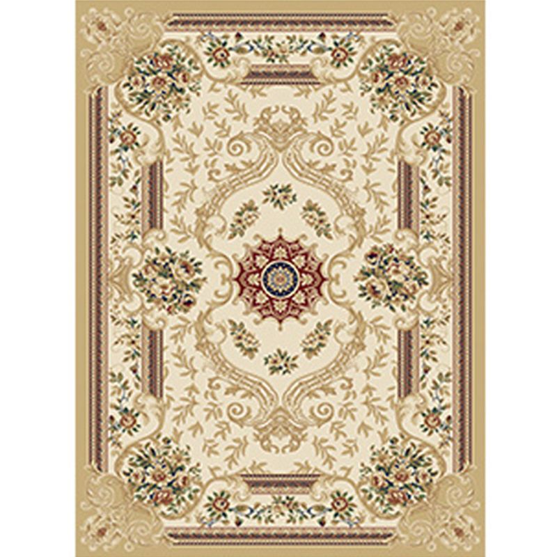 Multi Colored Western Rug Polyster Floral Printed Indoor Rug Pet Friendly Easy Care Washable Carpet for Bedroom