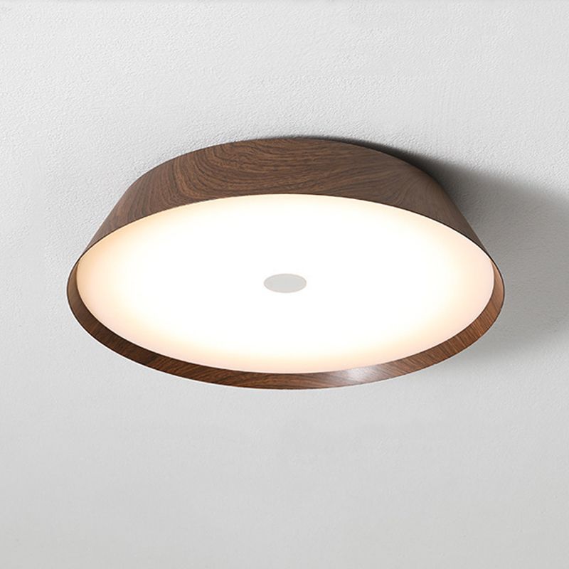 Single White/Brown Flush Mount Lighting Circle LED Ceiling Light