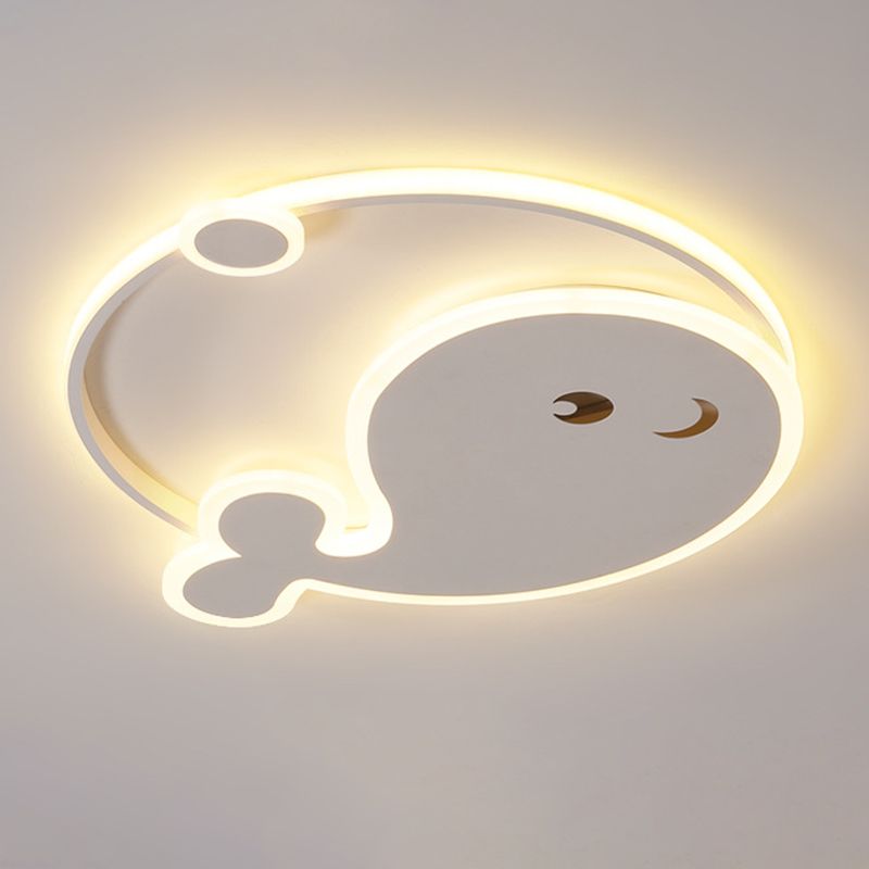 LED White Ceiling Light Children Flush Mount Lighting for Restaurant