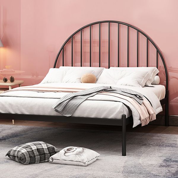 Scandinavian Metal Bed, Tall Clearance Standard Bed with Open-Frame Headboard