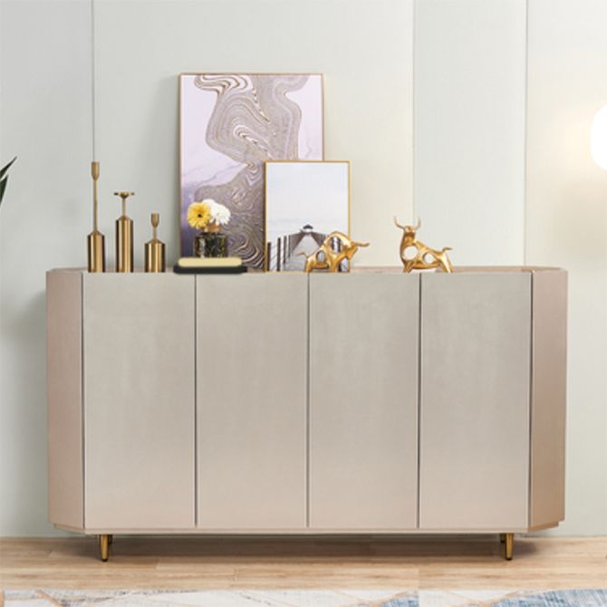 Modern Sideboard Engineered Wood Sideboard Cabinet with Doors for Dining Room