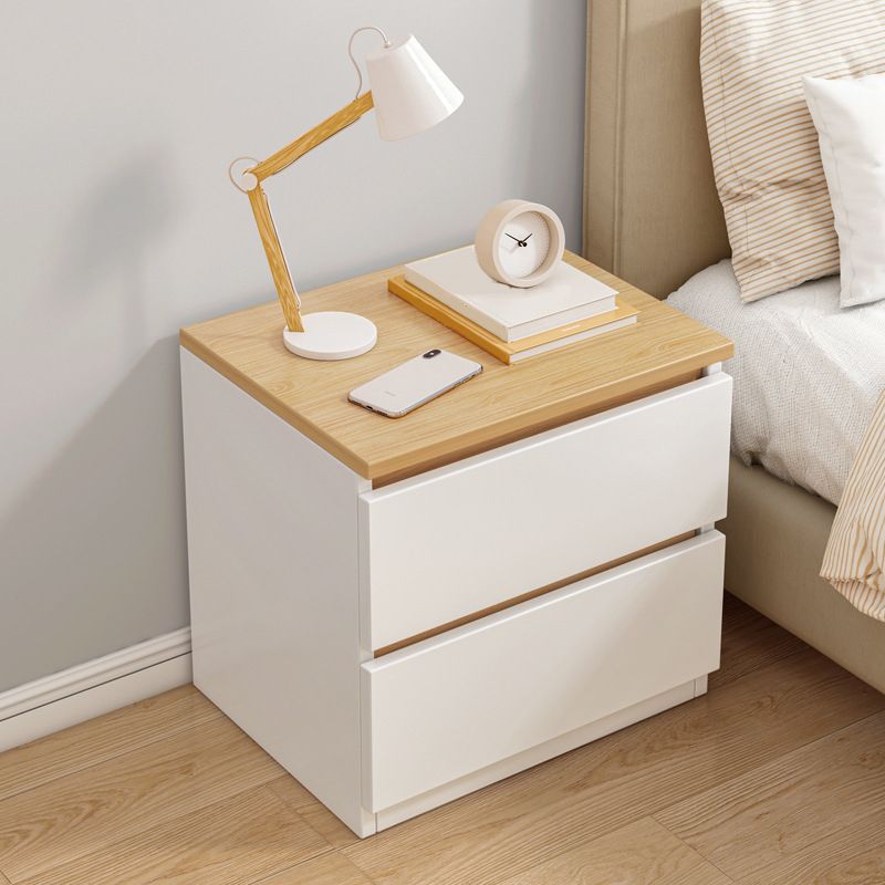 15.7"/23.6" Tall Nightstand Solid Color Wooden Night Stand with Drawers