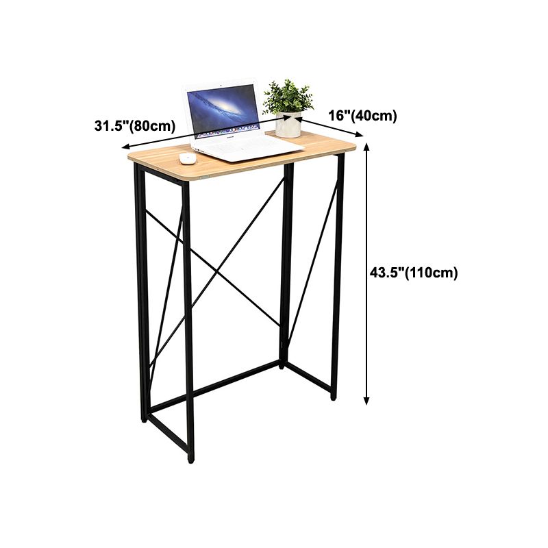 Modern Style Wooden Office Desk Rectangular Home Standing Desk