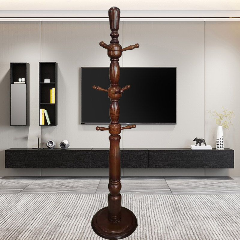 Traditional Coat Rack Free Standing Hooks Ash Hall Stand Living Room