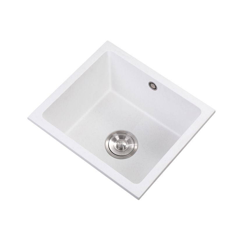 Quartz Kitchen Sink Single Bowl Kitchen Sink with with Drain Assembly