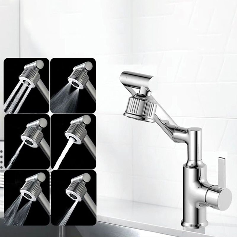 Contemporary Style Faucets One Lever Handles Vessel Sink Faucets