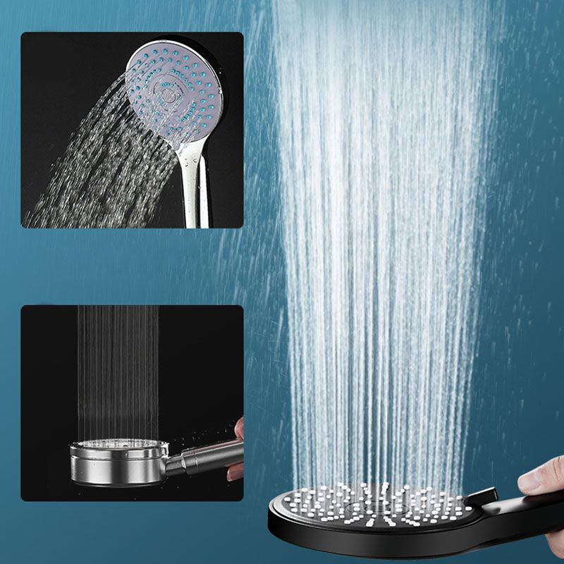 ABS Plastic Handheld Shower Head High Flow 5-Spray Patterns Wall-Mount Showerhead