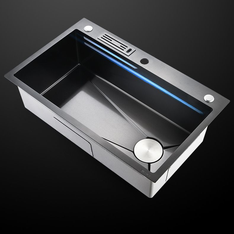 Contemporary Style Kitchen Sink Stainless Steel Kitchen Sink with Cutting Board