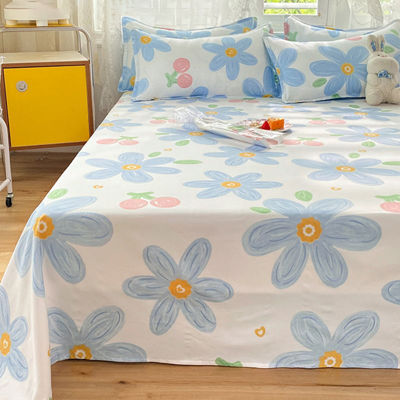 Soft Sheet Set Printed Fade Resistant Breathable Polyester Bed Sheet