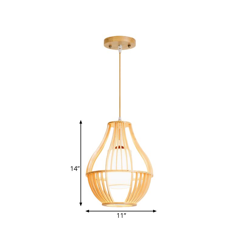 CAMPIONE DI CAMBINIO DI SUBBIETTO CAMBINO DI LEGNO 1 BULB BEIGE BEIGE Apparecchiatura con paralume in tessuto