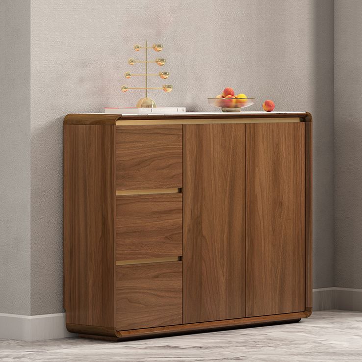 Modern Style Server Sintered Stone Top Sideboard with Door and Drawer for Dining Room