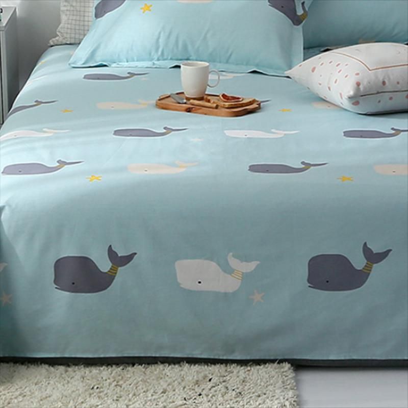 Cotton Bed Sheet Single Piece Dormitory Home Bedroom Fitted Sheet