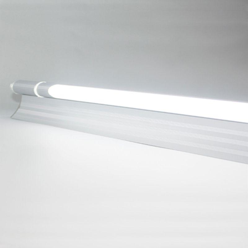 Lámpara de montaje de pared de aluminio plateado apliques de luz de pared de tocador contemporáneo para el baño