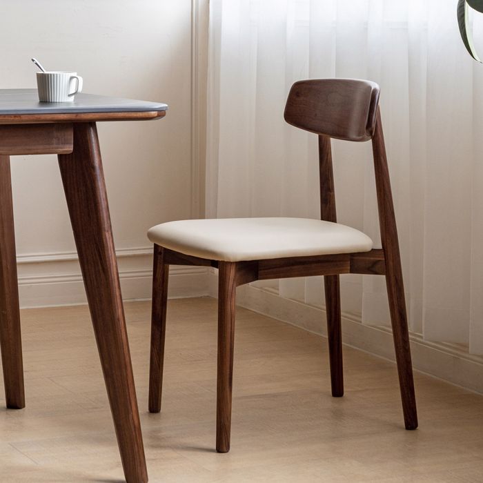 Modern Wood Open Back Armless Dining Chairs(Set of 1/2/4/6/8)