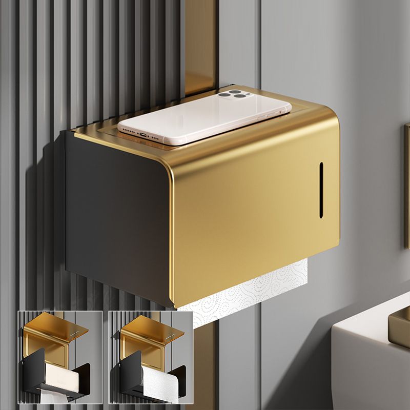 Contemporary Stainless Bathroom Accessory As Individual Or As a Set in Black and Gold