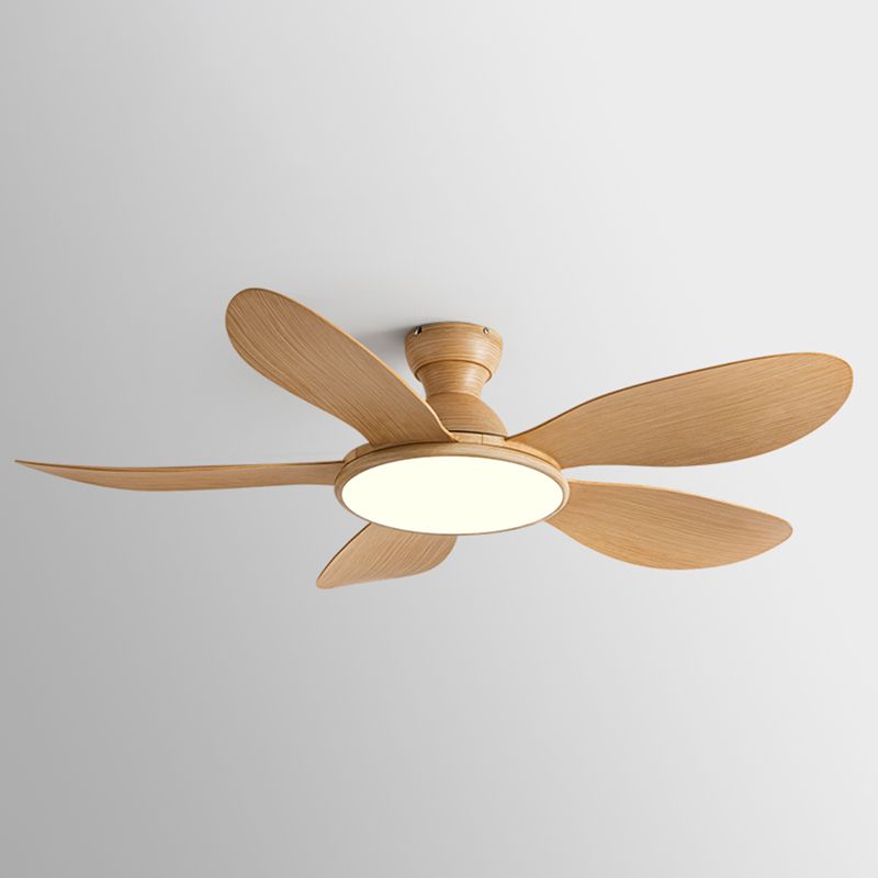 Nordic Style LED Ceiling Fan 5-Blade Fan Lighting for Dining Room