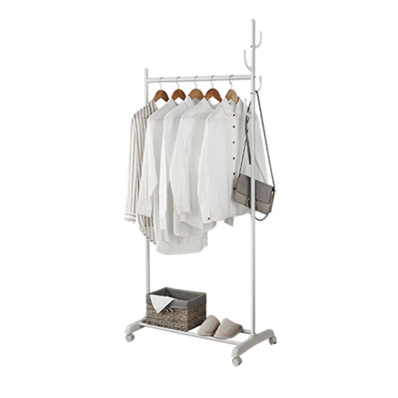 Contemporary Entry Hall Tree Metal Hooks Included No Distressing Free Standing Coat Rack