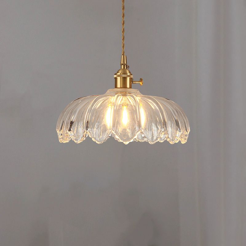 Modern Style Simple Glass Hanging Light Creative Pendant Lighting Fixture