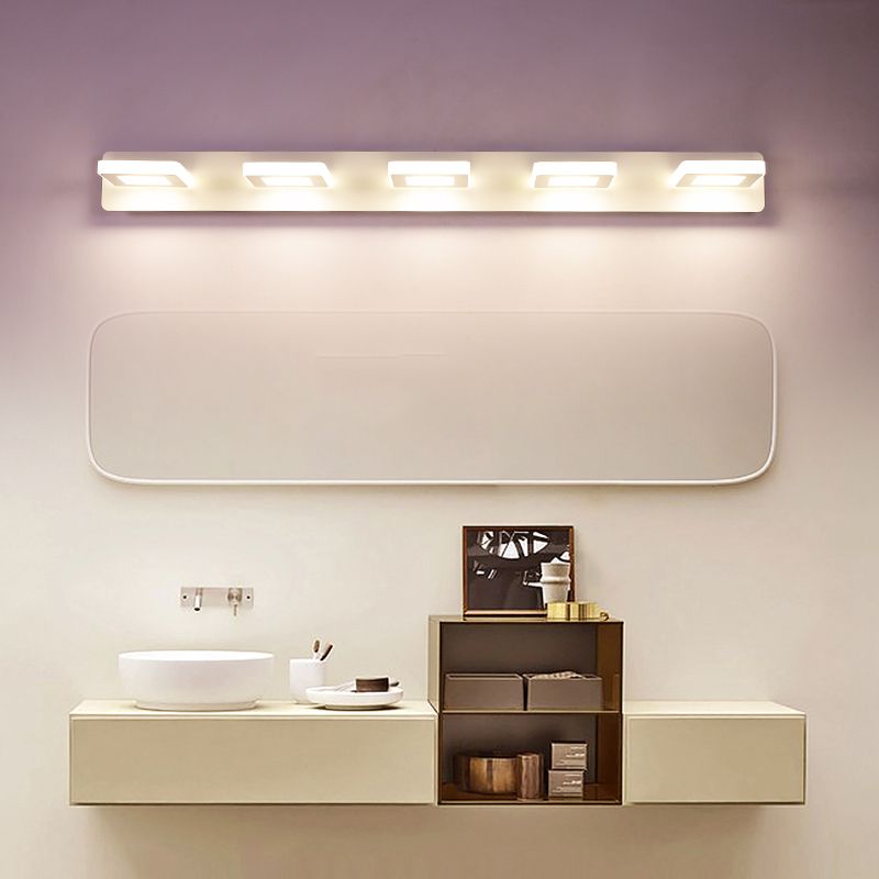 Postmodern Metal tocador de tocador blanco Strip de múltiples luces Multi luces LED Light para el baño