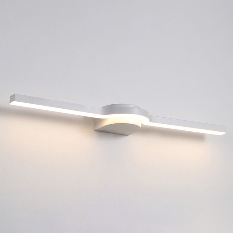 Modern Style Linear Shape Wall Sconce Metal 1 Light Wall Lighting for Bathroom