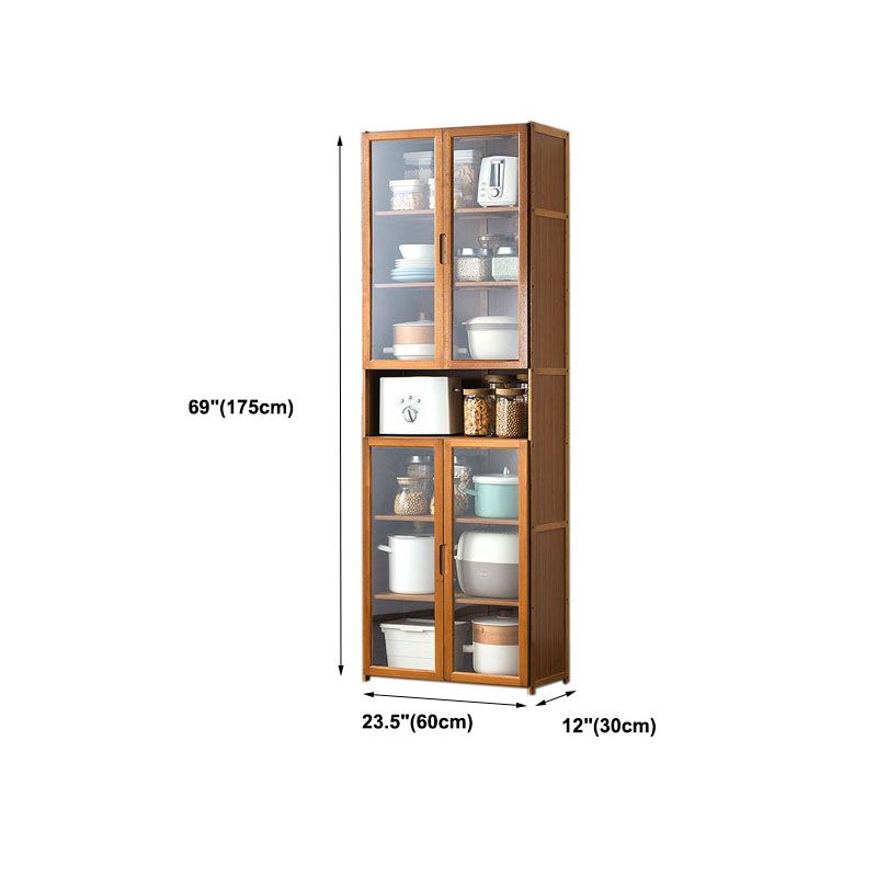 Bamboo Contemporary Sideboard Engineered Wood Sideboard for Kitchen