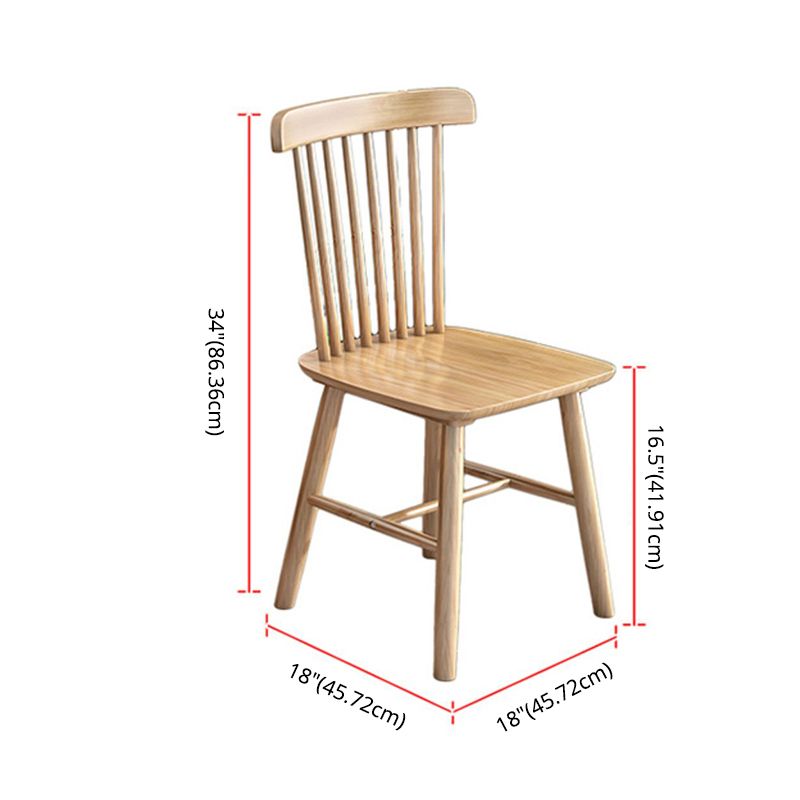 Ensemble de restauration en bois massif de style moderne avec une table à table fixe à 4 pattes pour salle à manger