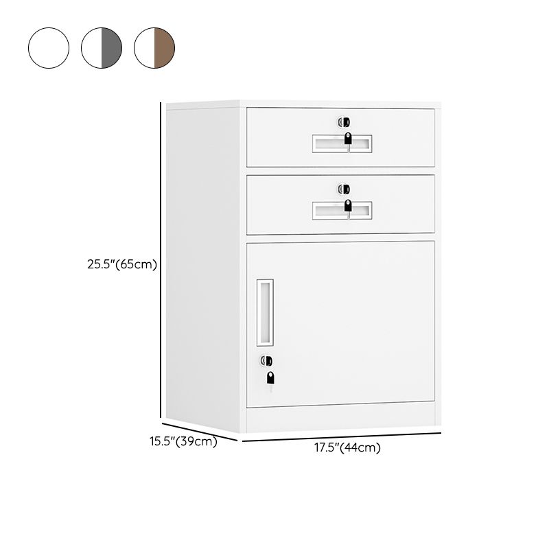 Traditional Cabinet Metal Locking Drawers and Storage File Cabinet