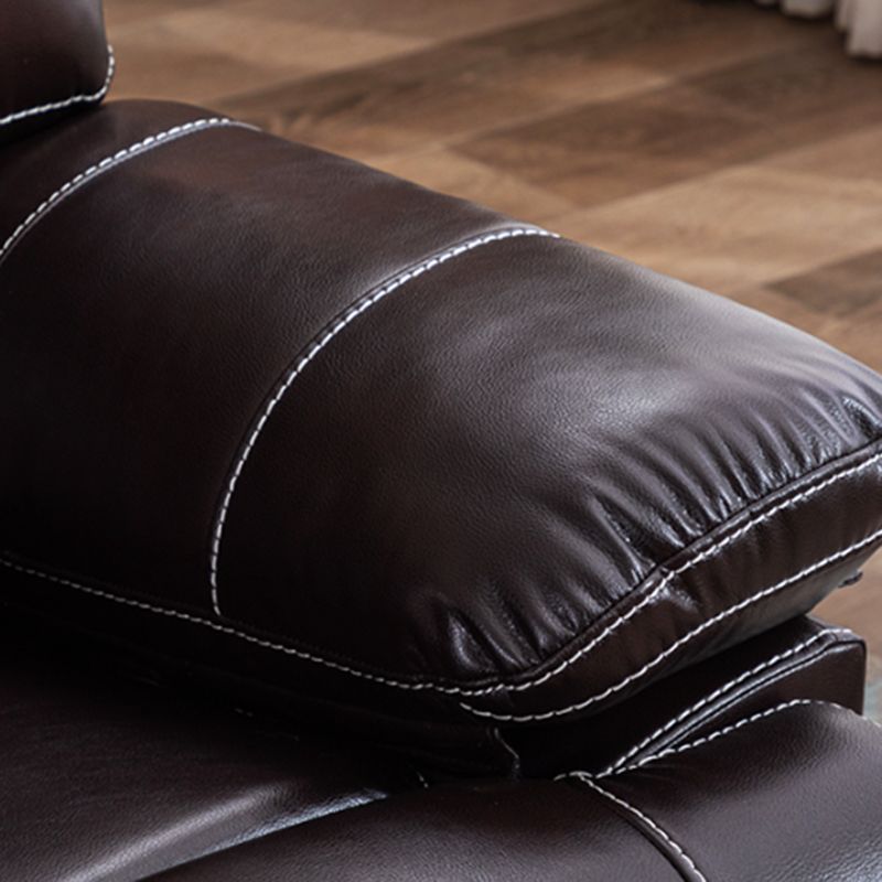 Contemporary Standard Recliner in Solid Color Bonded Leather