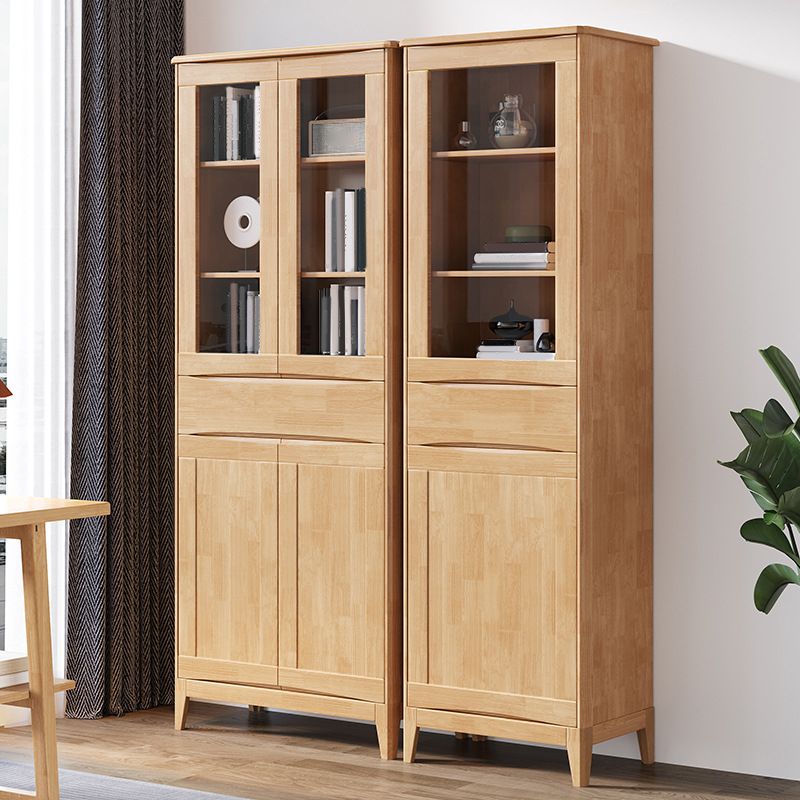 Scandinavian Oak Display Stand Standard 16" W Display Cabinet with Doors