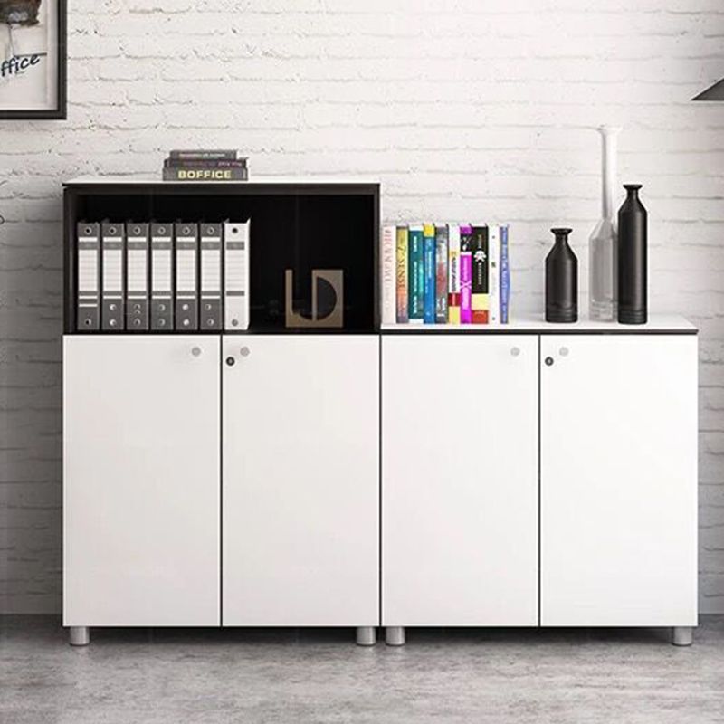 Contemporary File Cabinets Solid Wood Frame Key Lock Vertical File Cabinet Office