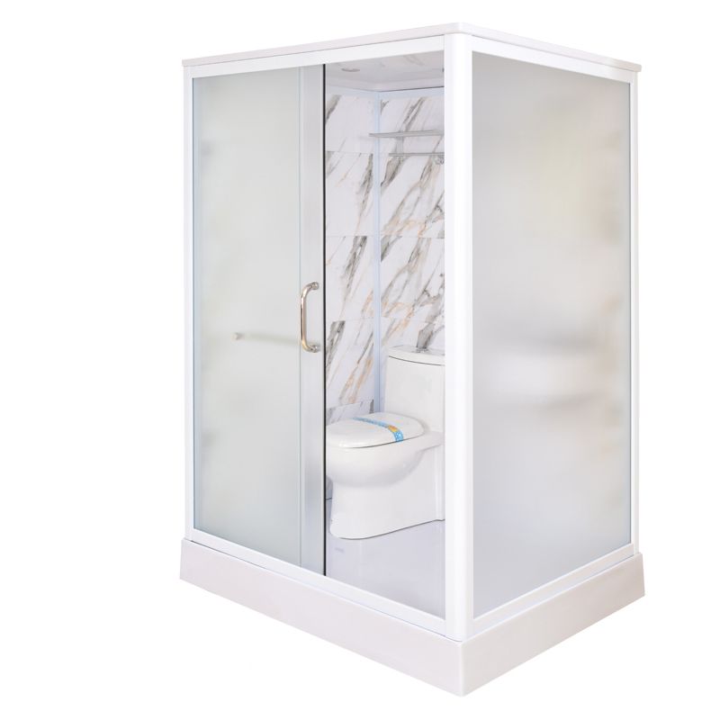 Framed Tempered Glass Shower Enclosure with Pedestal Full-Framed Shower Enclosure