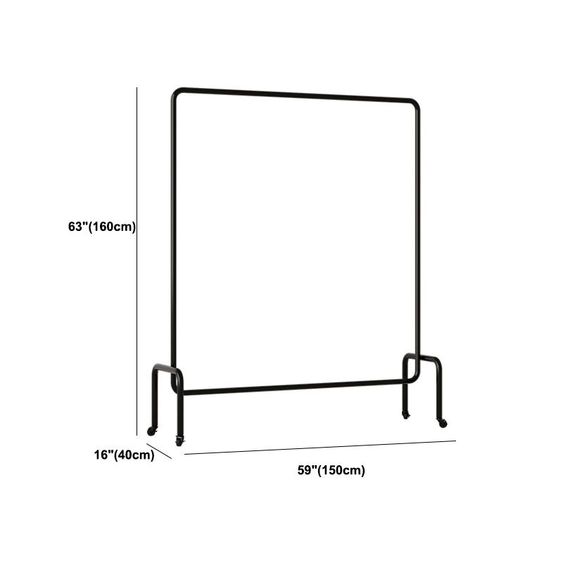 Modern Mental Hall Tree Steel Hall Tree with Castor Coat Hanger