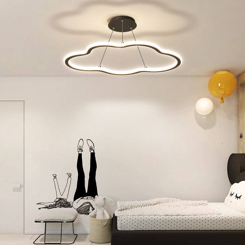 Nordic Cloud Chandelier Metal Single Light LED Chandelier Pendant for Living Room