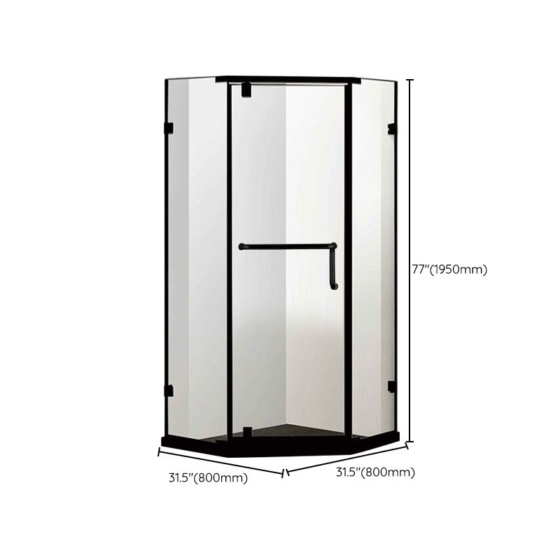 Neo-Angle Tempered Glass Shower Enclosure with Shower Door Corner Shower Enclosure