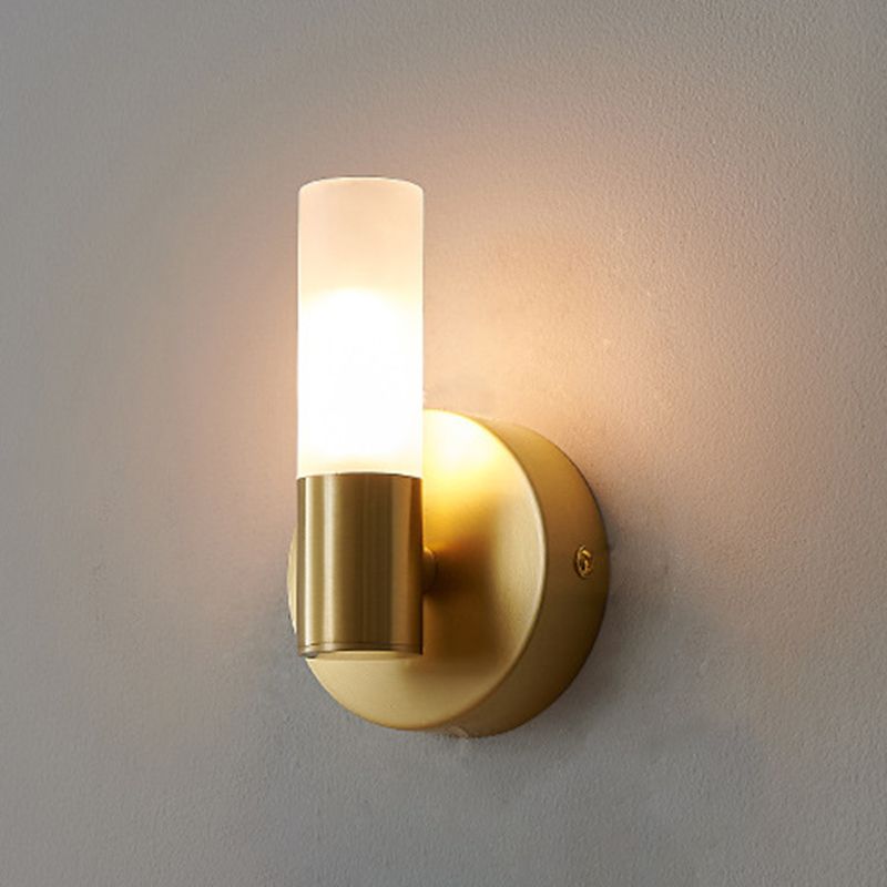 Modern Unique Shape Wall Mounted Light Sconce Light Fixture in Gold for Washroom