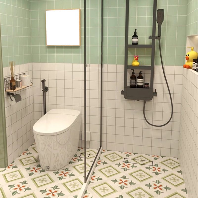 Square Ceramic Matte Straight Edge Singular Tile Moroccan Bathroom Floor