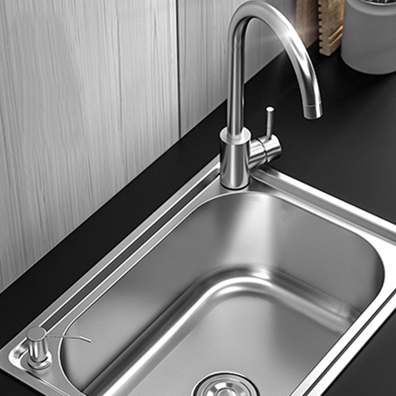 Modern Workstation Sink Stainless Steel Drain Assembly and Faucet Kitchen Sink