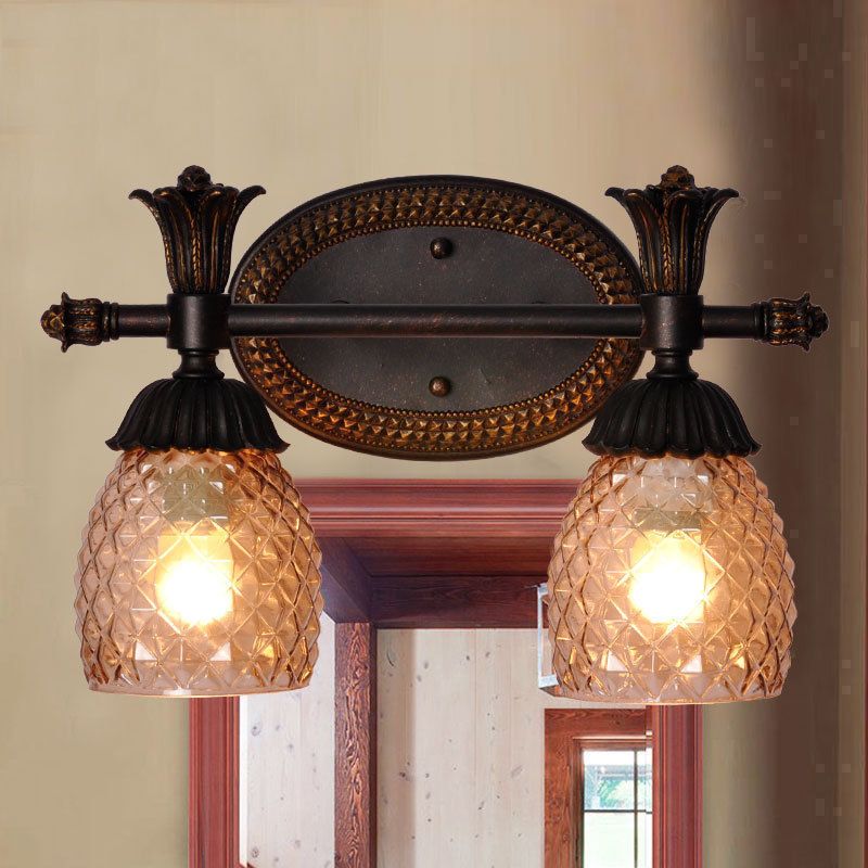 American Style Iron Vanity Light Bell Shape Vanity Lamp for Shower Room