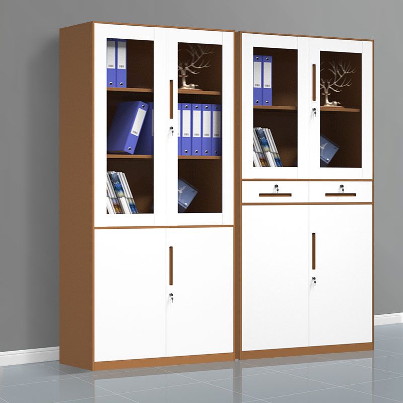 Contemporary File Cabinets Steel Frame Fireproof Vertical File Cabinets with Lock