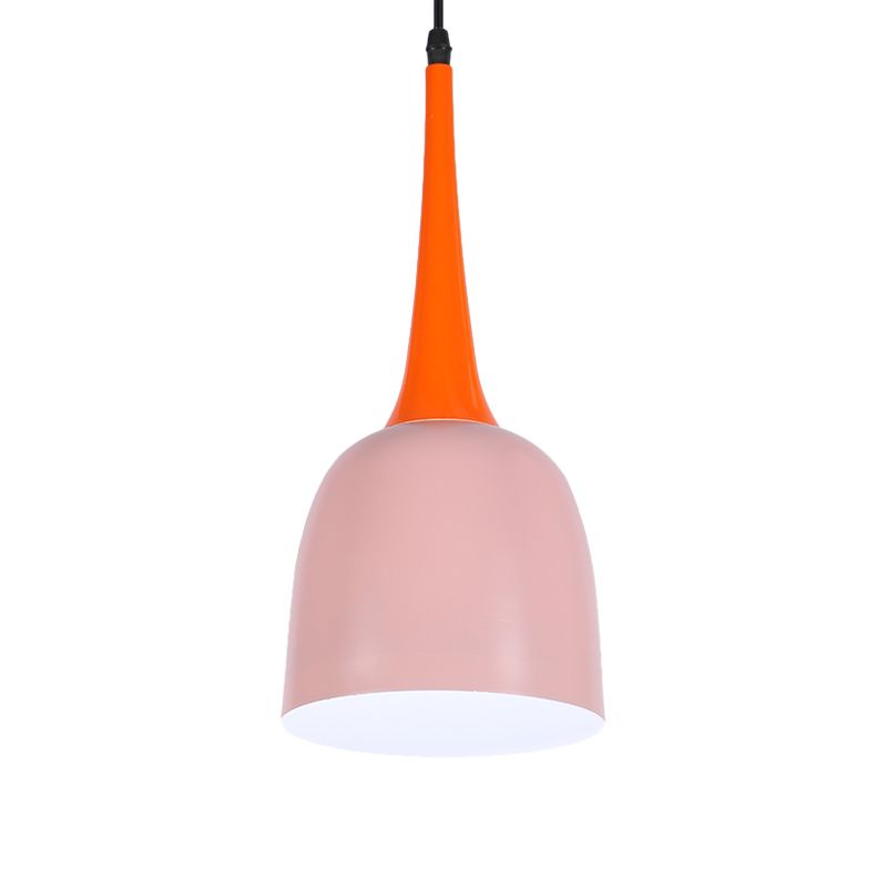 Emmer ijzeren plafond hanger magazijn 1 hoofd eetkamer ophanging licht in zwart/wit/roze