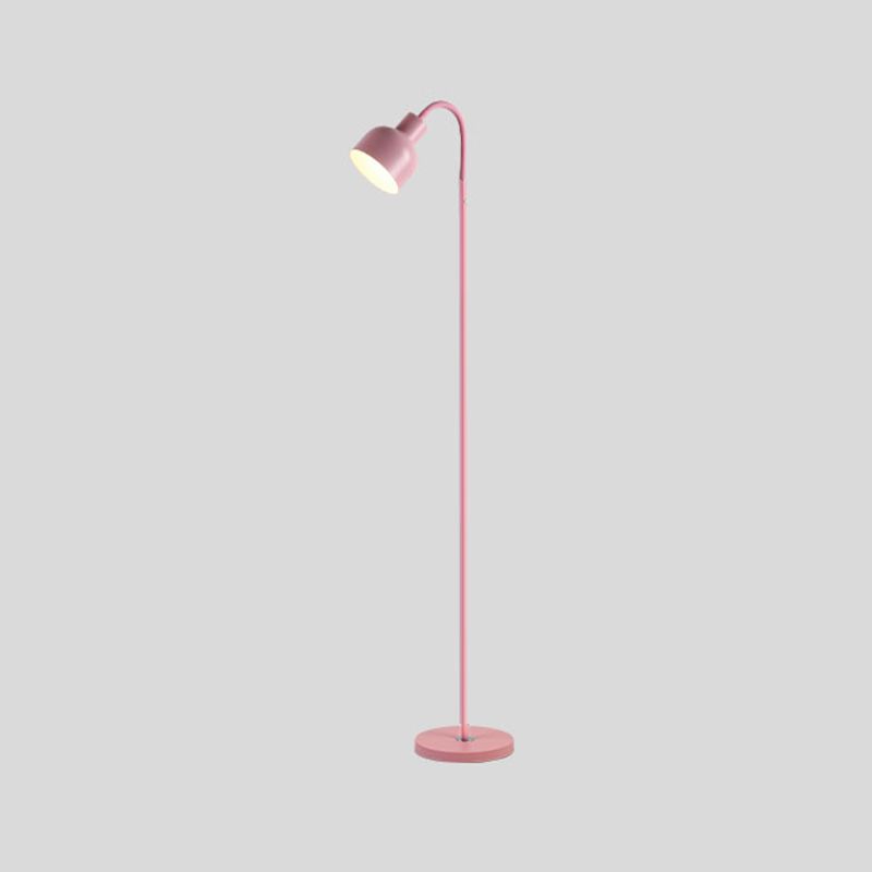 Modern Strip Floor Lamp Metal Colorful 1 Light Floor Light for Living Room