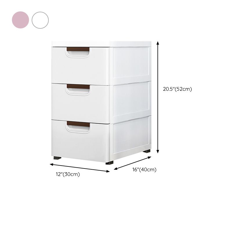 Contemporary Kids Dressers Plastic Vertical Nursery Dresser with Drawers for Home