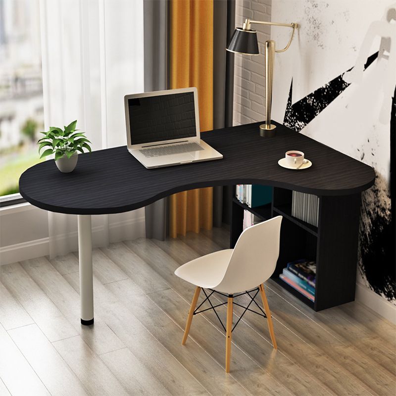 Contemporary Home Corner Desk Bedroom Artificial Wood Writing Desk