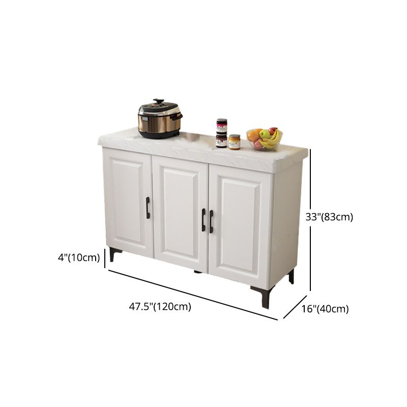 15.75"W x 32.68"H Sideboard Contemporary Style Dining Server with 2 Doors