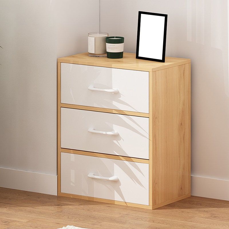 Wooden Dresser Modern Style Vertical Bedroom Storage Chest Dresser with Drawers