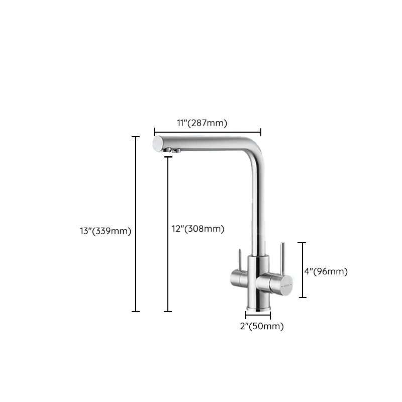 High Arch Kitchen Faucet Stainless Steel Kitchen Faucet with No Sensor