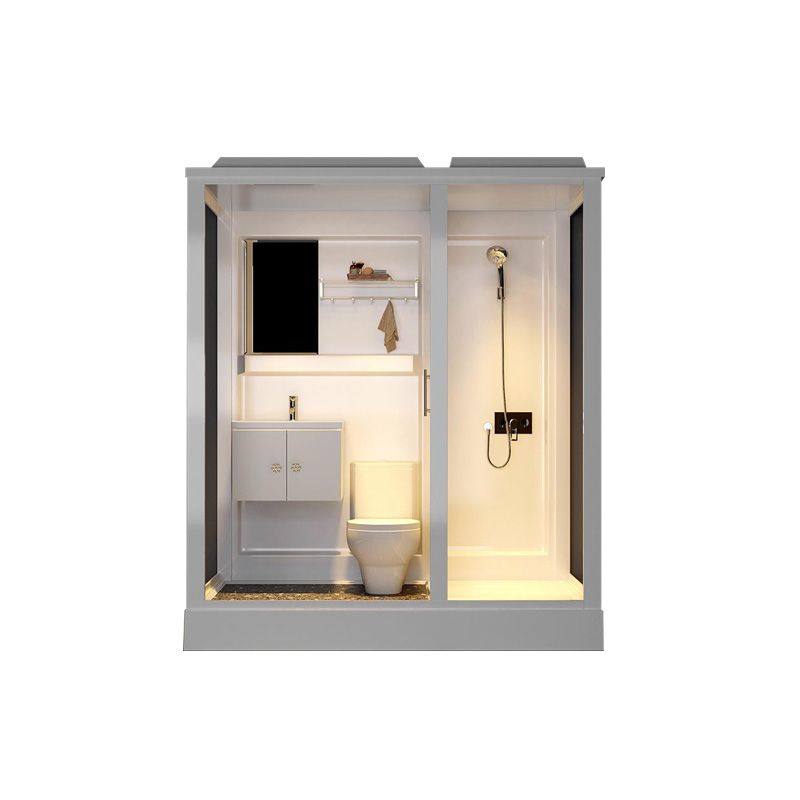 Modern Rectangle Shower Stall Clear Tempered Shower Stall for Bathroom